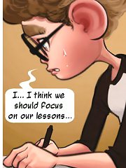 The very best cartoon porn that has a sexy blonde chick in contact the lady's fellow in school