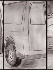 Caught by some interracial porn toons blackie on the road and pounded heavily in his mini-van