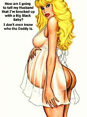 Two black cocks cartoon rape one white pussy