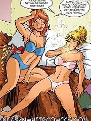 Shut up fool, see if the door is open we fuck a couple of white sluts on interracial comix