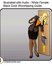 Black cock worship - how to prepare pussy for blackfucking interracial erotic comics