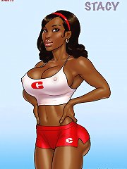 John Persons pit comics. Slick and even hard brown prick inside the major cartoon boobs